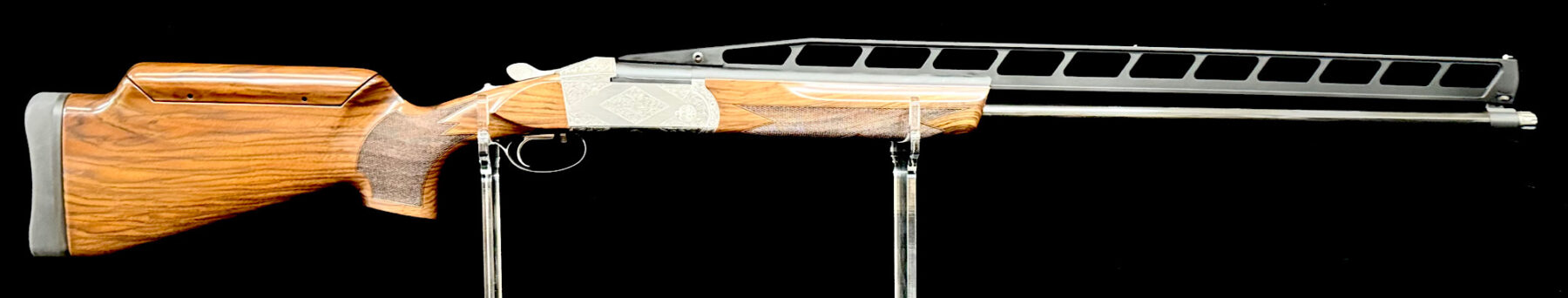 Krieghoff K80 Trap Special Unsingle Combo-Suhl Scroll Nitride (NEW)-12GA-34/30-RH ADJ STOCK- S.N. 136804