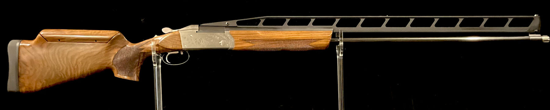 KRIEGHOFF K80 TRAP SPECIAL COMBO-VINTAGE SCROLL-(NEW)-12GA-34" UN 32"O/U-RH ADJ STK-SER # 136833